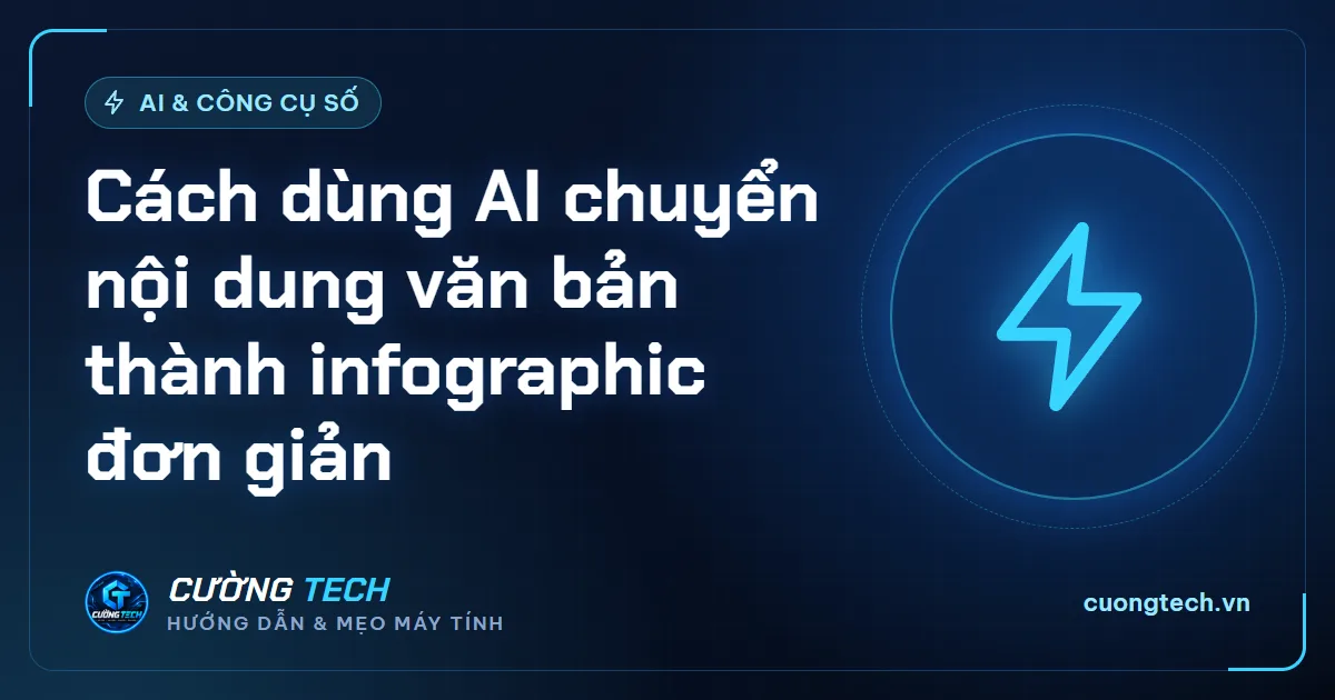 Cách dùng AI chuyển nội dung văn bản thành infographic đơn giản