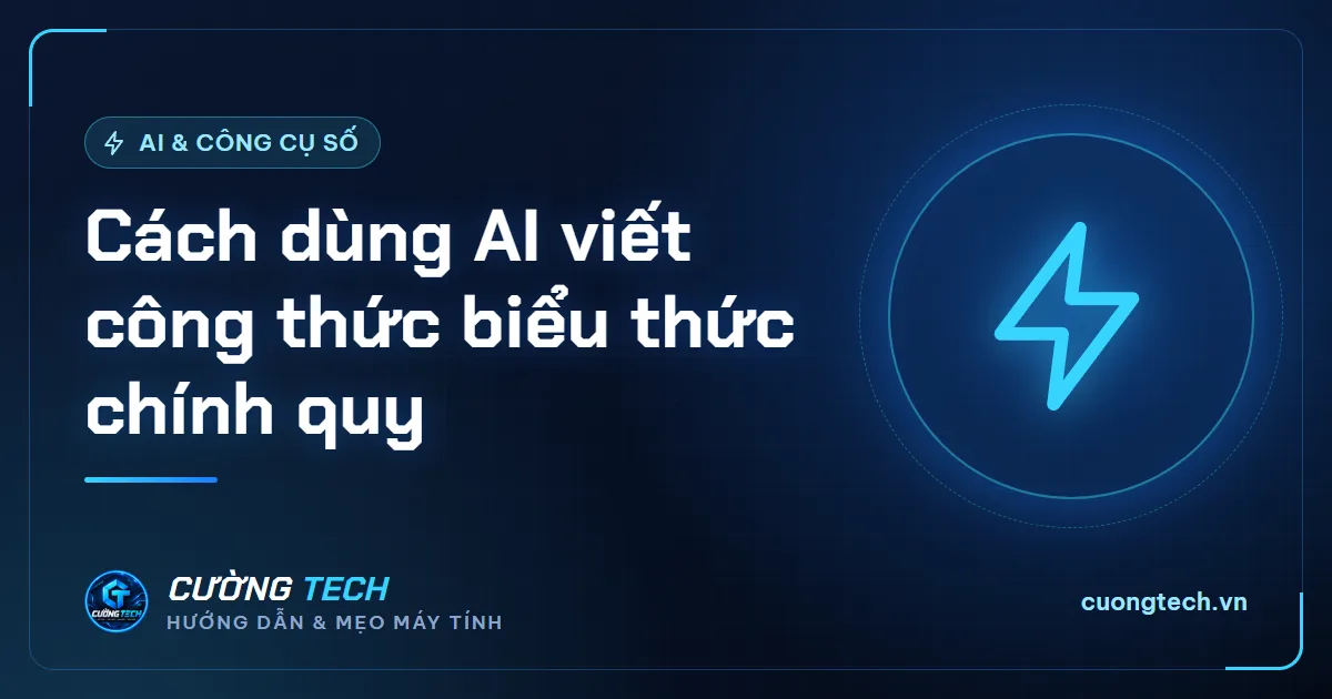 Cách dùng AI viết công thức biểu thức chính quy