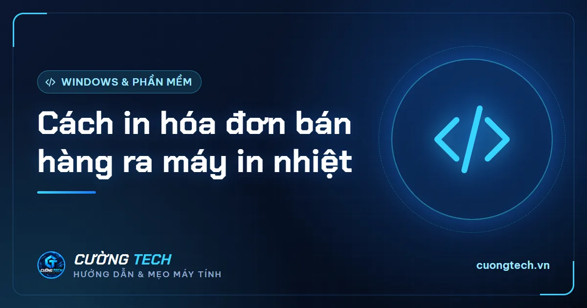 Cách in hóa đơn bán hàng ra máy in nhiệt