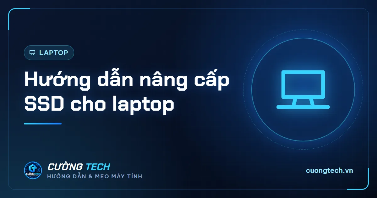 Hướng dẫn nâng cấp SSD cho laptop