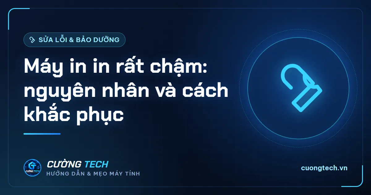 Máy in in rất chậm: nguyên nhân và cách khắc phục