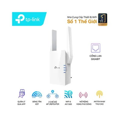 Bộ kích sóng Wi-Fi 6 TP-Link RE505X AX1500