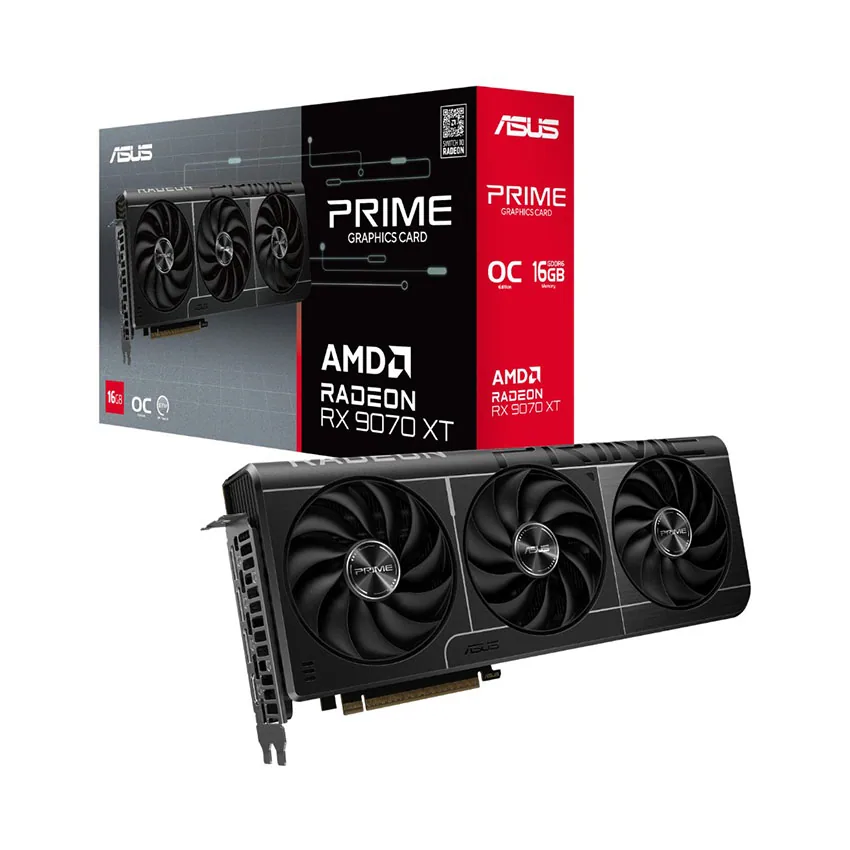 Card màn hình ASUS Prime Radeon RX 9070 XT OC 16GB
